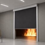Yangın perdesi montajı uygulamasını gösteren IMFire proje görseli